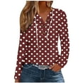 thumbnail image 2 of Karight Long Sleeve Shirts for Women Fall Fashion 2025 Dressy Casual Blouses, 2 of 5