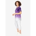 thumbnail image 3 of Woman Within Plus Size Two-Piece V-Neck Tunic & Capri Set, 3 of 5