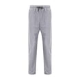 thumbnail image 4 of Blekii Men's Waffle Knit Joggers, Summer Weight Sweatpants with Straight Leg, Loose Fit Casual Pants for Lounge, Breathable Comfort Bottoms, Versatile Pants for Home, Travel, Or, 4 of 7