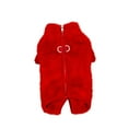 thumbnail image 1 of Petits Pulls pour Chiens Pyjamas en Velours pour Chiens, Grenouillère en Peluche, Vêtements d'Hiver Doux pour Petits Chiens, Salopettes pour Animaux, Vêtements pour Chiots Rouges P, 1 of 4
