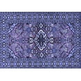 thumbnail image 1 of Ahgly Company Machine Washable Indoor Rectangle Persian Blue Traditional Area Rugs, 6' x 9', 1 of 4