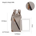 thumbnail image 4 of QYMHOODS Vintage Canvas Crossbody Sling Bag Portable Waist Bags Fanny Pack for Men and Women,Black, 4 of 6