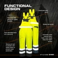 thumbnail image 3 of Portwest S488 Men's Hi Vis Bib and Brace Work Overalls - Waterproof Breathable Contrast Rain Dungarees Yellow/Navy, Large, 3 of 6