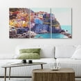 thumbnail image 2 of PixonSign Canvas Print Wall Art Set Amalfi Cityscape Coastal Mediterranean Sea Italy Urban Architecture Photography Realism Scenic Landscape Decorative Multicolor for Bedroom - 24"x36"x3, 2 of 5