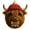 Highland Yak, variant on 1Pcs Furry Animal Christmas Ornaments, 2D Acrylic Cute Animal Creature Decor with Red Hats & Gold Bows, Rustic Family Christmas Tree Decoration Set