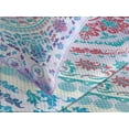 thumbnail image 4 of Ambesonne Mandala Quilted Bedspread Set 3 Pcs, Floral Medallion Design, Queen Size, Turquoise Purple, 4 of 5