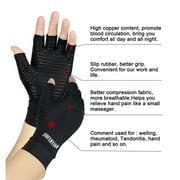 JIUFENTIAN Copper Arthritis Gloves,Compression Gloves for Women Men Joint Pain Hand Brace Support(m)