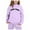 Purple, variant on TBWNWG Girls Outfits & Set Child Toddler Boys Girls Long Sleeve Solid Warm Hoodie Pullover Tops Pants Kids Outfits Sweat Suit,Size 7-8 Years