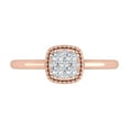 thumbnail image 3 of 1/4 Carat Cushion Cut Diamond Ring in 14K Rose Gold (Ring Size 8.5) (I1-I2 Clarity), 3 of 4