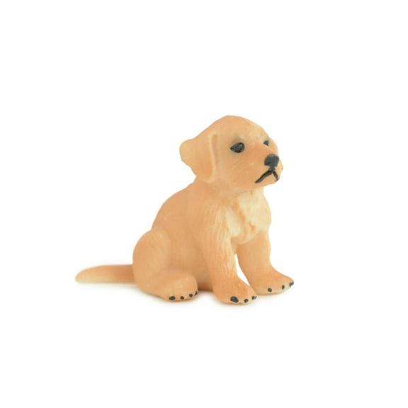 Golden Retriever, Puppy, Hand Painted, Educational, Museum Quality, Realistic, Rubber Canine, K9, Diorama, Figure, Toys, Kids, Gift, 2 Inches. CH864 BB199