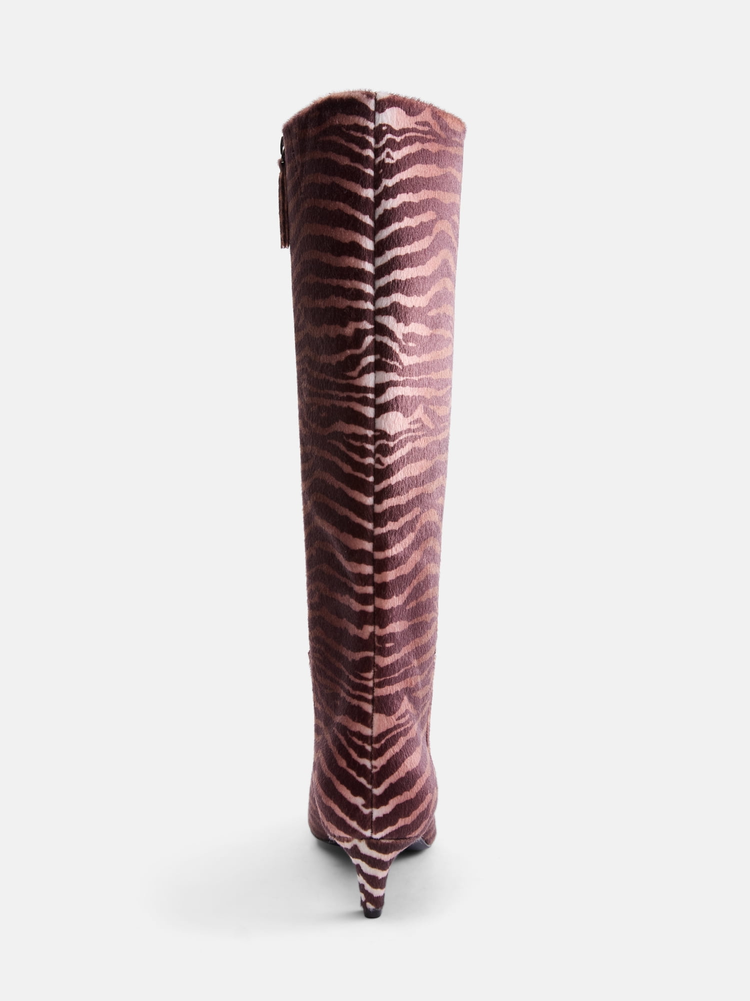 Scoop Women’s Two Tone Kitten Heel Knee High Boots, Wide Width Available