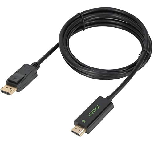 DisplayPort to HDMI Cable 4k Ready, UVOOI 15 Feet High Speed Display Port(DP) to hdmi Adapter Cable Male to Male Support Video and Audio for All DP Mo