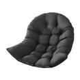 thumbnail image 1 of Hanging Relax Chair Pads Garden Patio Swing Seat Cushion Wicker Rattan Hanging Black, 1 of 8