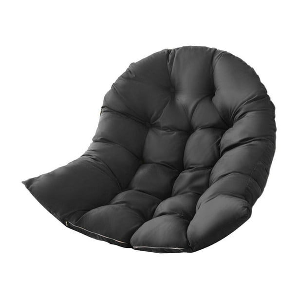 Almohadillas para colgar, cojín para asiento de columpio de jardín y Patio, cojín para asiento colgante de mimbre y ratán, cesta colgante, cojín de as , Negro Negro 80x120cm