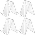 thumbnail image 1 of 4 Pcs Support d'Exposition en Forme Simple Acrylique Transparent en Forme de L pour Exposition d'Affaires, 1 of 8
