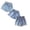 Light Blue 1PCS & Blue 1PCS & Blue 1PCS, variant on XEGLSBU 2 Pack Girls' Denim Shorts with 3 Button Design & Casual Jeans Summer Size 4-5 Years
