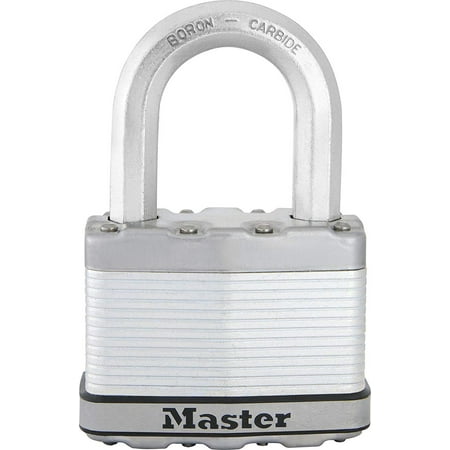 Padlock, Magnum Laminated Steel Lock, 2-1/2 in. Wide, M15XKADLF, PADLOCK APPLICATION: For indoor and outdoor use; Lock is best used for residential gates &.., By Master