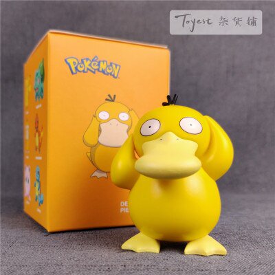 Original Pokemon Set personajes de dibujos animados Charmander Pikachu Psyduck Bulbasaur Squirtle modelo juguetes adornos colgantes zhangmengya LED