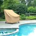 Budge Large Tan Patio Outdoor Chair Cover, Chelsea