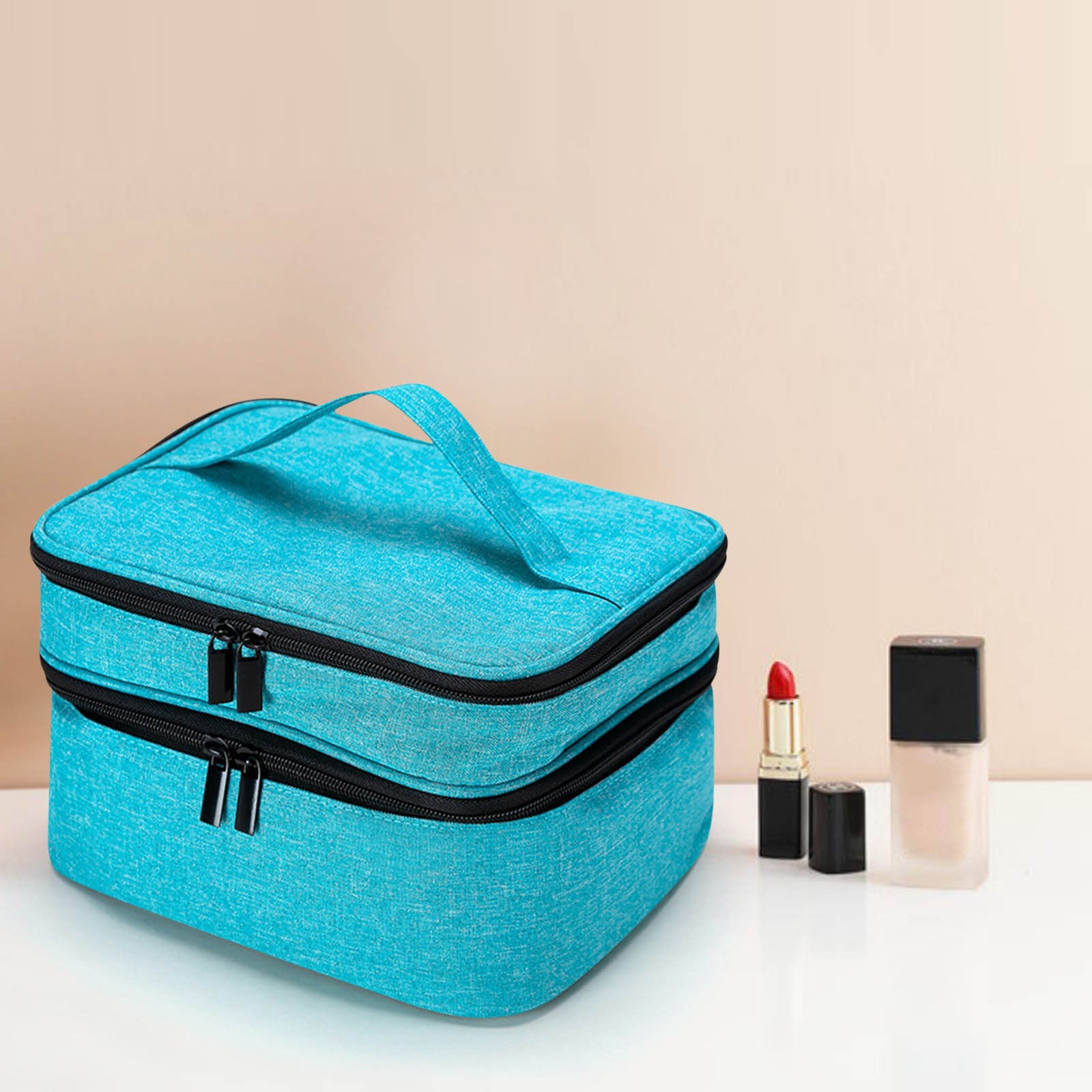 XEOVHV Sewing Supplies Organizer, DoubleLayer Sewing Box Organizer