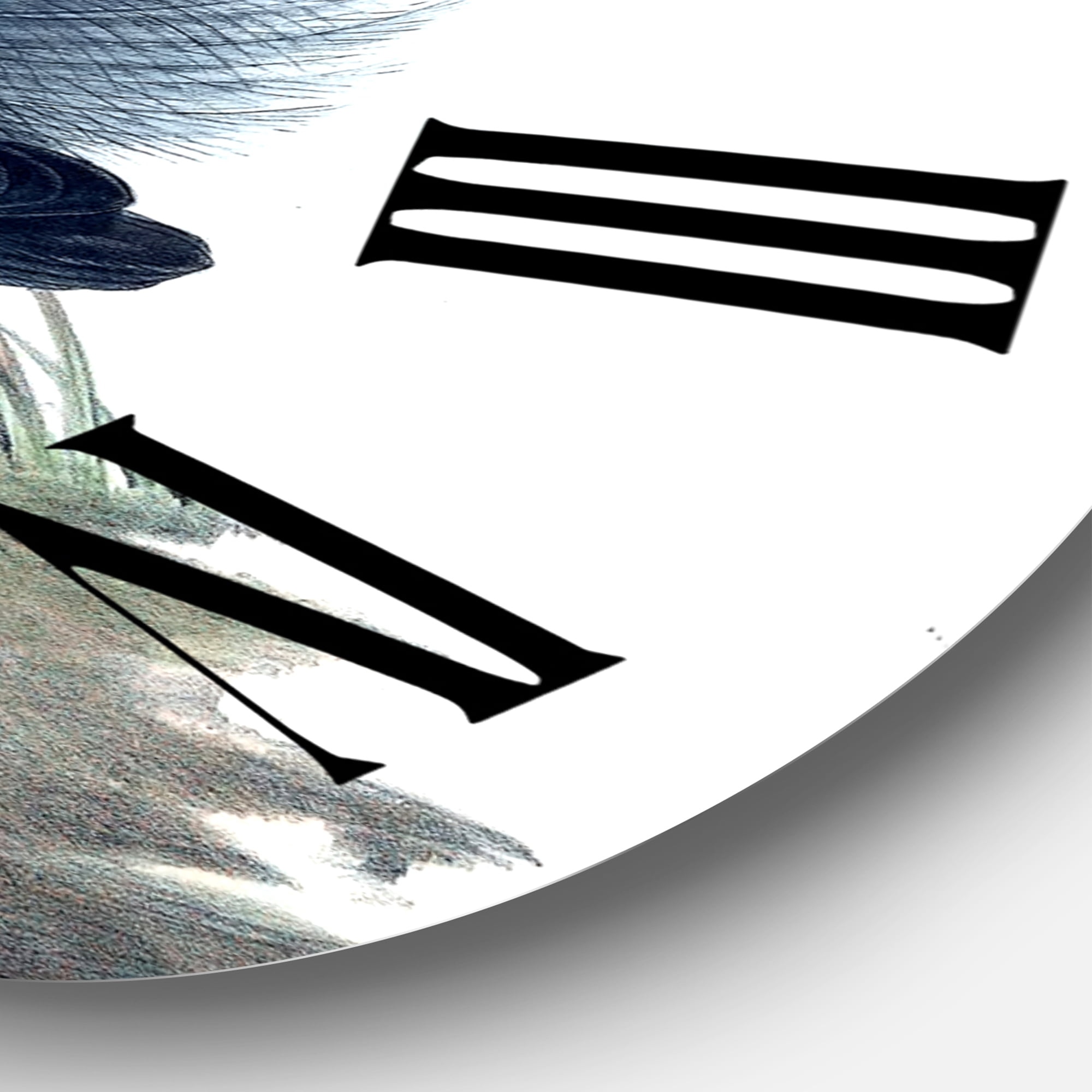 Designart 1 in Quartz Traditional Wall Clock