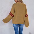 thumbnail image 2 of Vedolay Womens Tops Women's Lightweight Long Sleeve Crew Neck Striped Casual Knitted Pullover Tops,Yellow S, 2 of 5