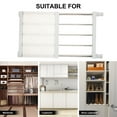 thumbnail image 3 of TAILTOSS 1 Set Closet Organizer Rack Shelf Divider and Separators Retractable Stainless Steel White, 3 of 6