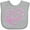 AC-Heather Grey, variant on Inktastic I Love My Glamma in Pink Chalk Heart Boys or Girls Baby Bib