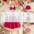 thumbnail image 4 of Gerichy Baby Girl Newborn Fall Winter Romper Dress Ruffle Sleeve Bow Set with Headband 0-18 Months, 4 of 7