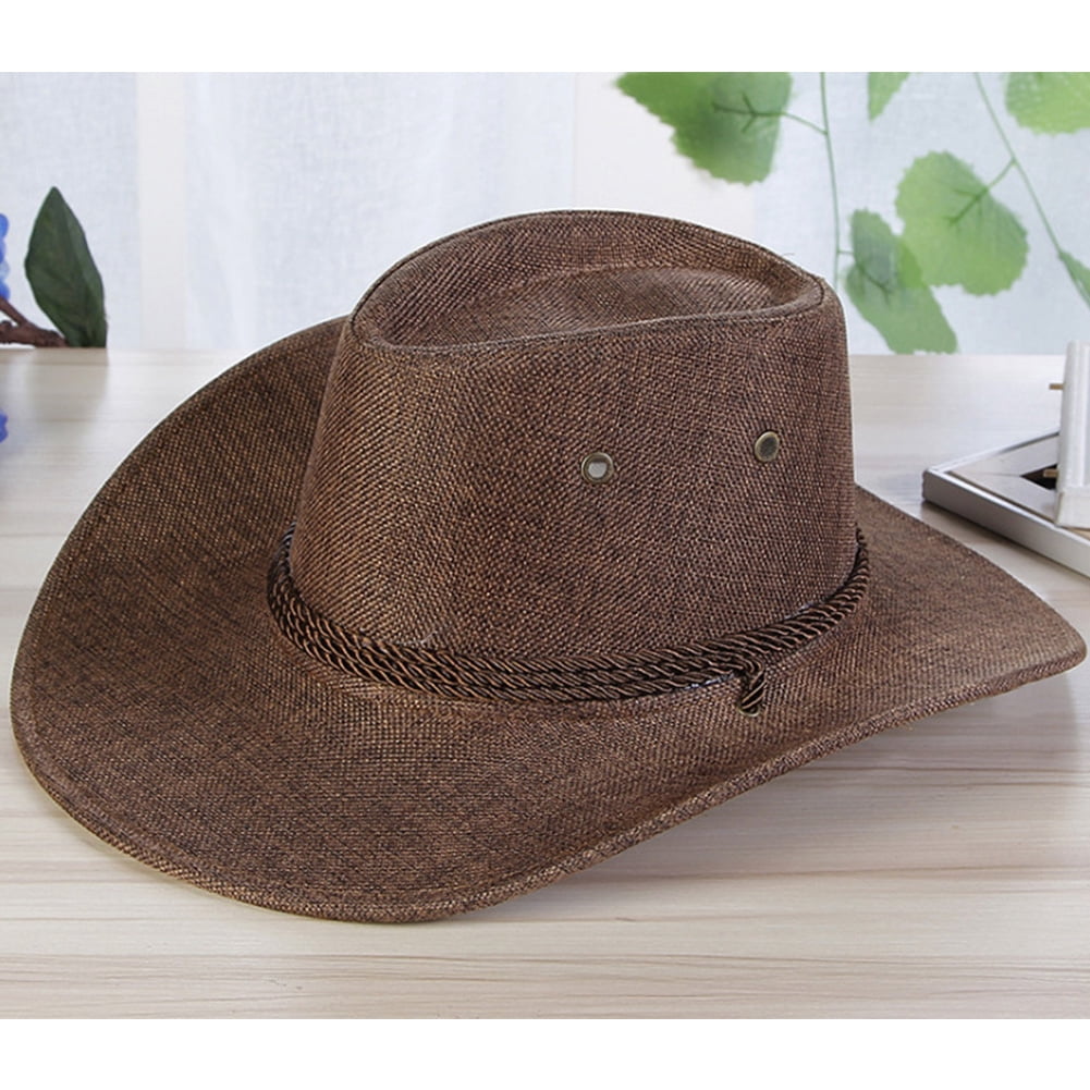 Men Summer Cool Western Cowboy Hat 