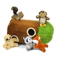 thumbnail image 2 of Juguete interactivo de peluche para perros, árbol con agujeros, grande, 2 of 6
