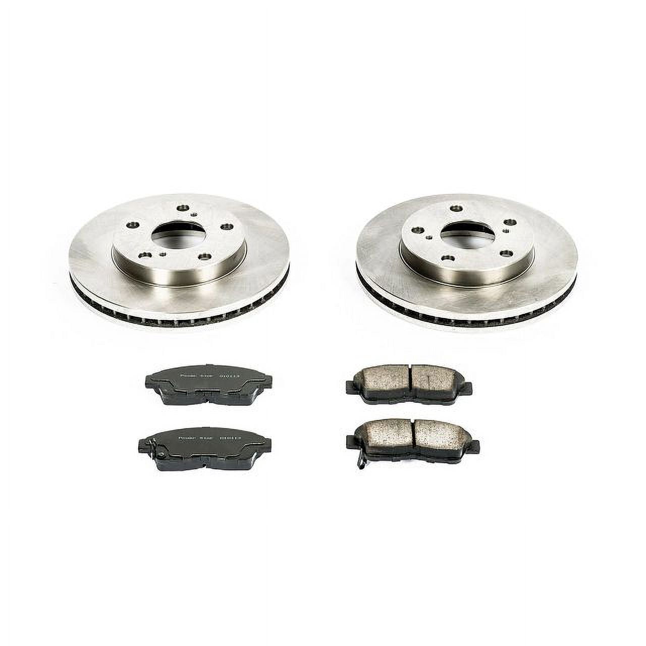 Power Stop Front Stock Replacement Brake Pad and Rotor Kit KOE1052