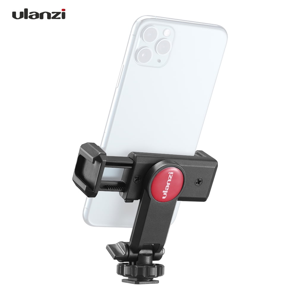 Mobile Phone Clip Holder 360 Ball Head Hot Shoe Adapter Mount for Camera Tripod 