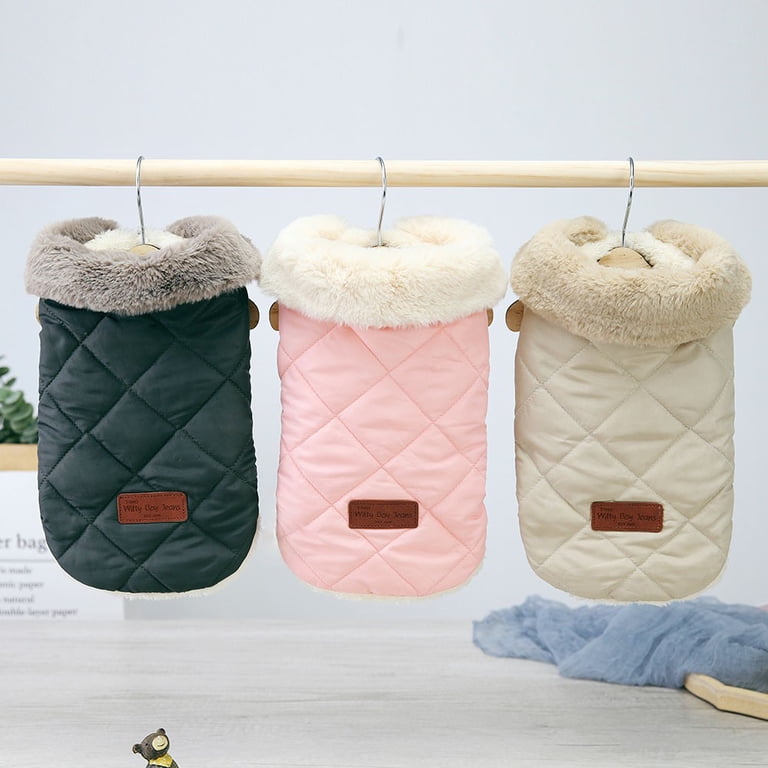 Pet Artist Fleece Winter Coat for Small Dogs, Puppy Padded Vest Jacket ...