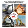 thumbnail image 3 of Quick Connect Couplers, 2PCS Versatile Usage Carbon Steel Dust Proof Caps Hydraulic Quick Coupling  for Skip Steer Loader, 3 of 7