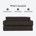 thumbnail image 2 of Home Soft Things Luxury Bed Sheet 4 Piece Set - Chocolate - King, 2 of 8