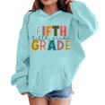 thumbnail image 2 of SGMVNU Fifth Grade Hoodies for Boys Girls Back to School Sweatshirts with Pocket Casual Relaxed Fit Fall Clothes, Size 6-7 Years, tc1-Light Blue, 2 of 5