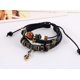 thumbnail image 4 of Pulsera de cuero premium [trenza] para hombres en negro y marrón, gran idea de regalo para hombres-2 piezas, 4 of 5