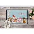 thumbnail image 2 of Carolines Treasures Merry Christmas Carolers Flashy Fawn Boxer Door Mat Indoor Rug or Outdoor Welcome Mat 18x27 Doormat, 2 of 2