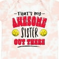 thumbnail image 4 of Inktastic That's My Awesome Sister out There with Softballs Boys or Girls Baby Bodysuit, 4 of 5