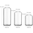 thumbnail image 4 of Vases à Bourgeons en Verre pour Fleurs - Petits Vases en Verre Modernes Soufflés pour Centres de Table Ensemble de 3, Mini Vases à Fleurs en Vrac Transparent (Fleur Non Incluse), 4 of 5