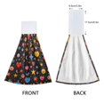 thumbnail image 3 of Yayeee Kitchen Hanging Hand Towels Set of 2 with Loop Bathroom Absorbent Tie Towel, Moon Pattern, 3 of 7
