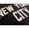 thumbnail image 2 of New York City Hoodie Men's Shirt Gray & Black Screen-Printed Sweatshirt Black, 4XL, 2 of 2