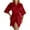 Red, variant on Bath Robe for Women Sexy Short Robes Lounge Silk Robes Sherpa Shower Spa House Robe Fast Dry Soft Solid Pajamas
