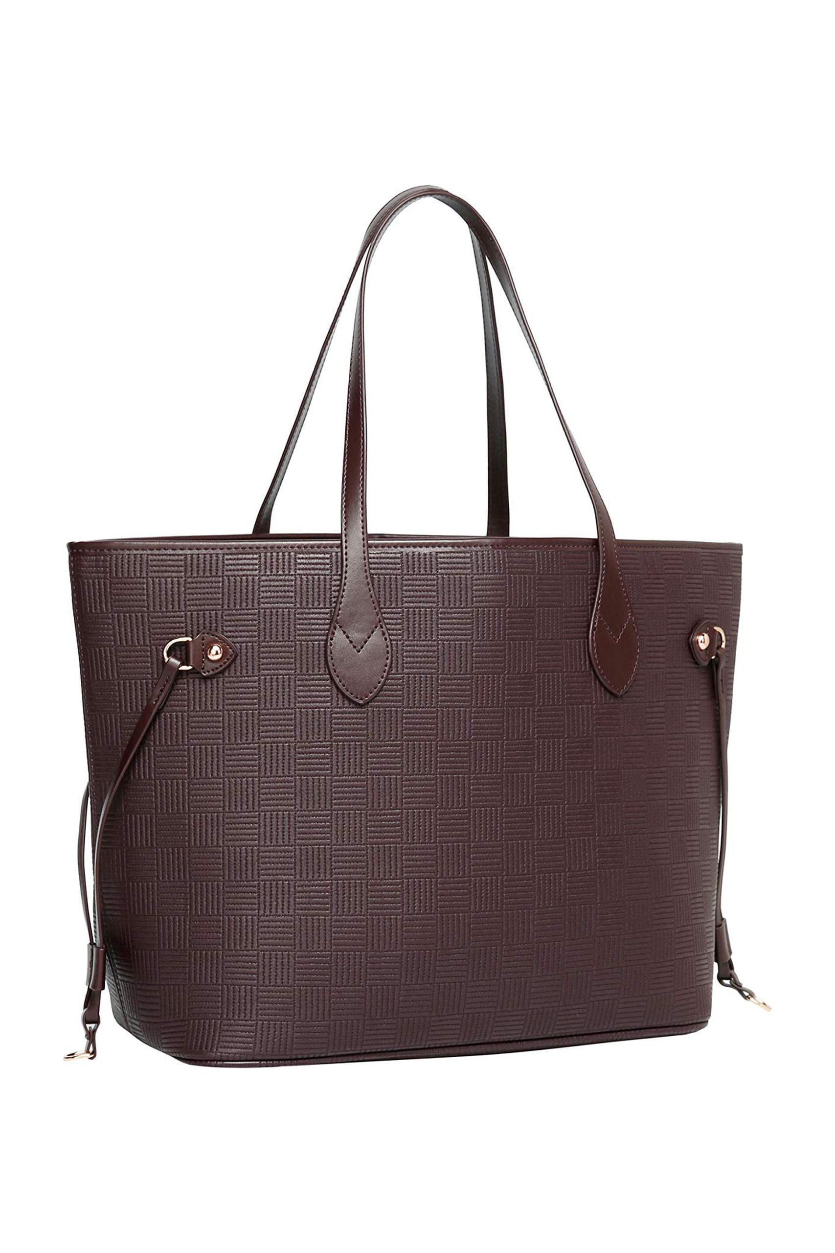Daisy Rose Luxury Checkered White Tote Bag - $60 (60% Off Retail