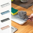 thumbnail image 1 of Xihbxyly Escurridor de Cocina de Doble Capa, Drenaje Eficaz, Ahorro de Espacio, Organizador Multiusos, para Guardar Trapos y Esponjas, Blanco, Rosa, Azul y Gris, 30 X 10 X 3 Cm., 1 of 6