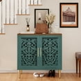 thumbnail image 6 of HLR 31.4" Accent Cabinet, 2 Doors Sideboards and Buffets Cabinet with Storage for Living Room, Green, 6 of 7