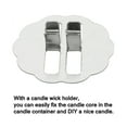 thumbnail image 2 of Xingzhi 100pcs Wood Candle Wick Base Clips Stainless Steel Wicks Holder Clip Core Support Devices Set Wax Centering Devices Stand, 2 of 9