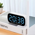 thumbnail image 2 of Unique Bargains LED Alarm Clock Black Housing and Blue Light 5.1"L x 1.4"W x 2.4"H, 2 of 5