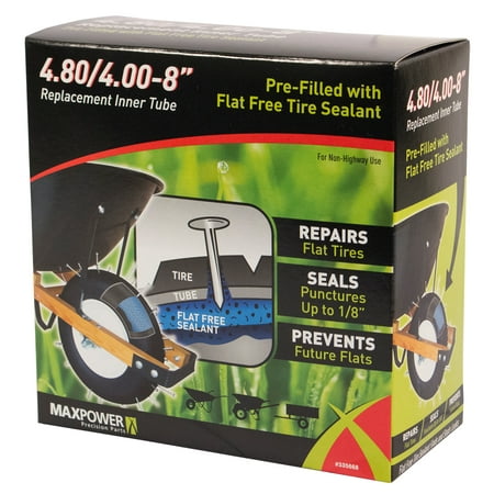 Maxpower 335580 8" Flat Free Quick Seal Inner Tube